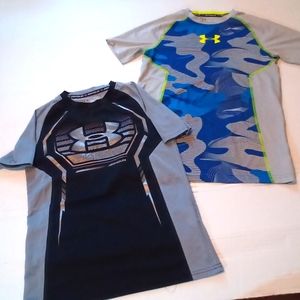 2 Boys Armour Athletic Shirts